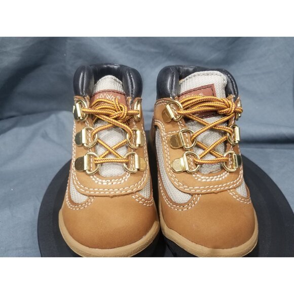 Timberland Toddler Field Boot Mid Wheat Nubuck Premium Black Size 5 NEW NO BOX - Picture 8 of 9